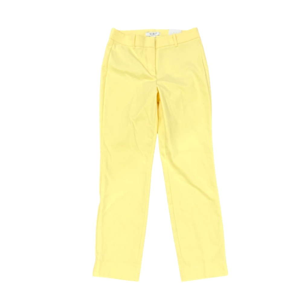 White House Black Market Yellow Slim Leg Dress Pants Size 2 NWT